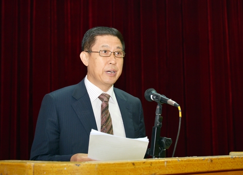 校长匡海学讲话