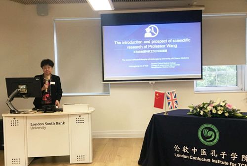 KY.COM开云体育(中国)科技公司王东岩教授作学术报告,介绍针灸康复在神经系统病证中的应用及相关研究